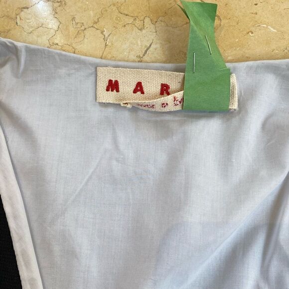 MARNI Black knit cardigan lined  in white  -size 42 - Picture 3 of 7